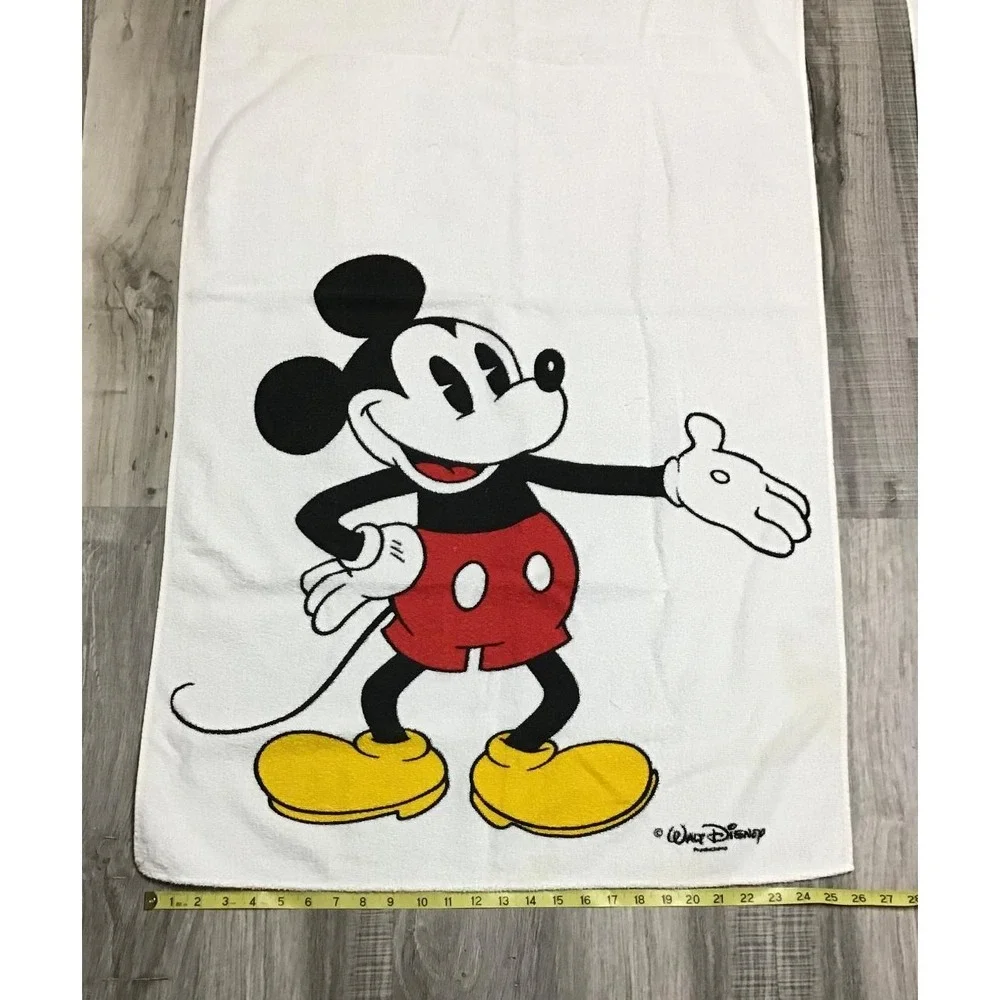 Vintage Disney Beach Towel Lot Mickey Mouse Donald Duck Retro Nostalgia Pool